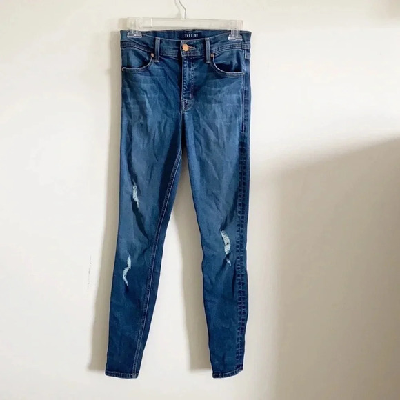 Level 99 Tanya Distressed With holes high rise skinny jeans - Picture 2 of 10